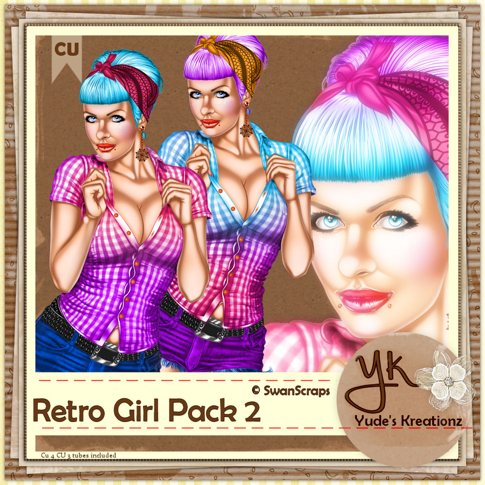 Retro Girl Pack 2 - Click Image to Close